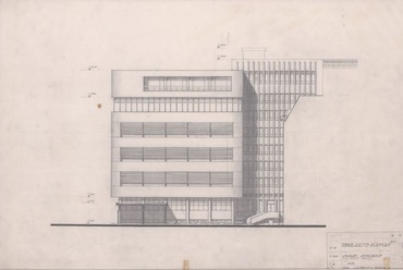 Eredeti terv 1966-ból, Forrás: a Hegedüs Marcell és Paróczi Judit által írt építészettörténeti dokumentáció, Eredeti dokumentum: BFL