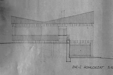 A későmodern ház eredeti tervei 1974-ből