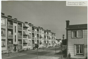Bomenwijk, Delft (1949-1951). Építész: W. van Tijen & H.A. Maaskant, Revitalizáció: Steenhuis Bukman Architecten (2009-2024). Fotó: Hamar