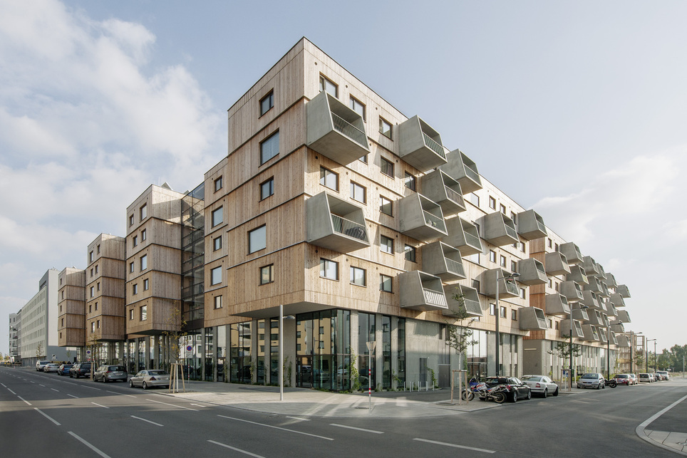 3. ábra: Wood Housing Seestadt Aspern / Berger+Parkkinen Architekten + Querkraft – fotó: ©Hertha Hurnaus via ArchDaily