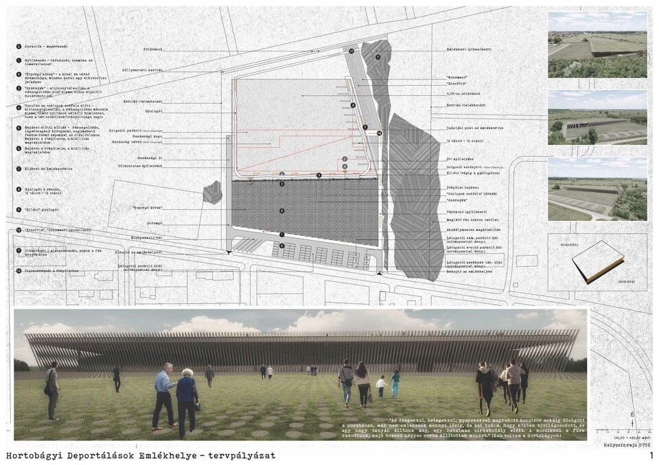 Hortobágyi Deportálások Emlékhelye – Keller Ferenc megvételt nyert pályaműve