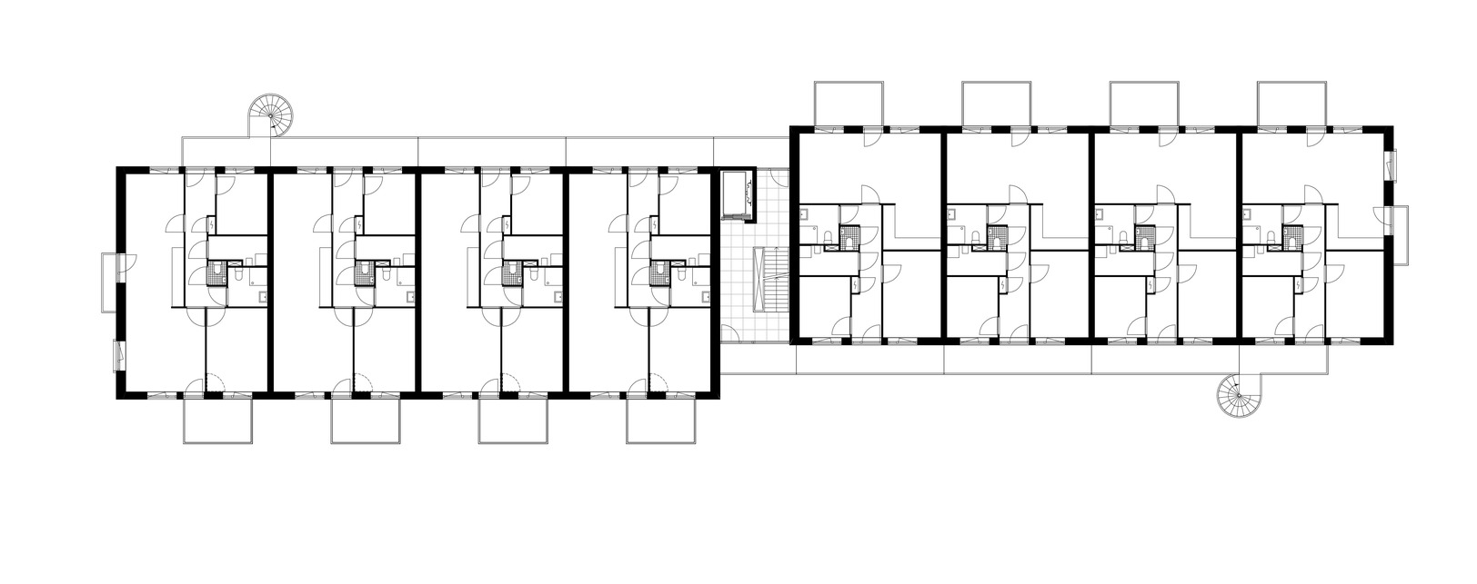 Az átalakított tömb palaprajza. Építész: Steenhuis Bukman Architects