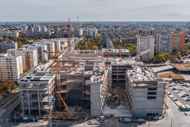 Az épülő Etele Pláza. Forrás: Bayer Construct