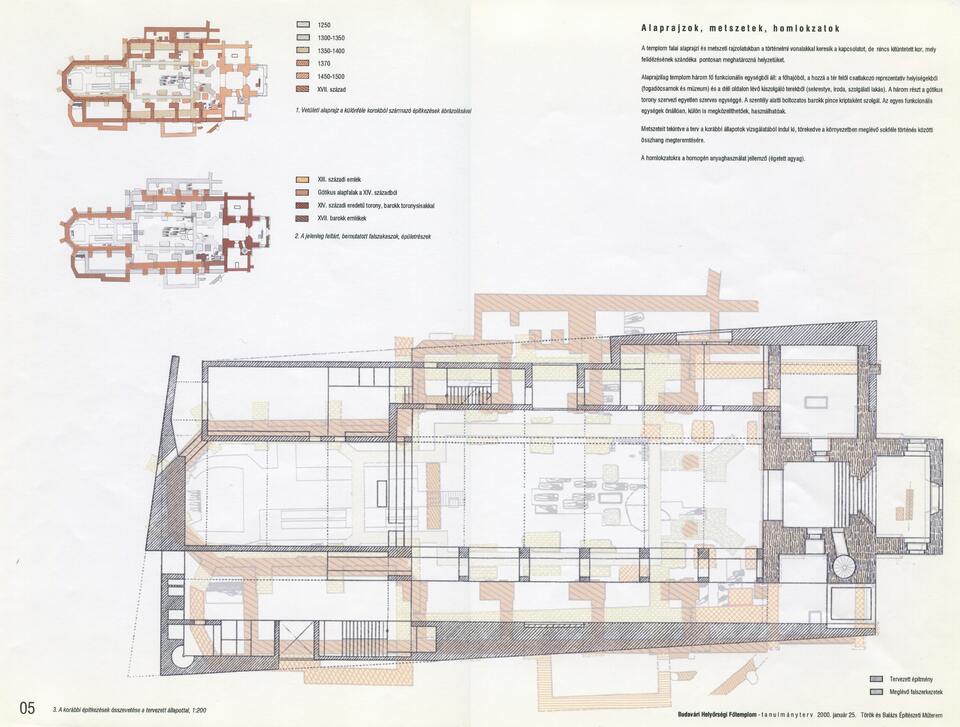 Helyőrségi Főtemplom terve, Budapest, Kapisztrán tér, 1999-2000 – építész tervező: Balázs Mihály, Török és Balázs Építészeti Műterem – építész munkatárs: Tarnóczky Tamás