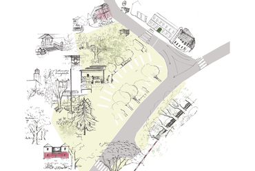A balatonboglári Vörösmarty tér tájépítészeti megújítása, szubjektív mentális térkép