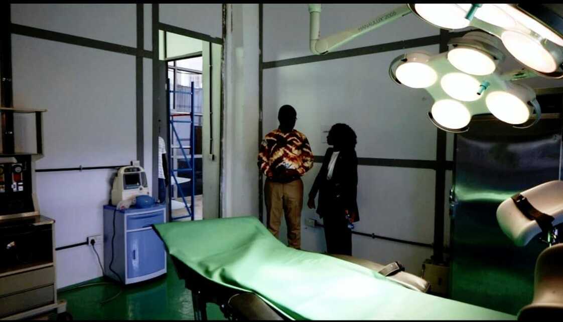 A korház egyik műtője, Forrás: Mwale Medical and Technology City Facvebook oldala