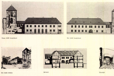 Németh István: Reprezentatív diákszálló a Várban – mester: Weichinger Károly. Forrás: Magyar Építőművészet, 1955, 1-2. szám. | Arcanum Digitális Tudománytár