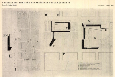 II. ciklus – Bajnai László – A csepeli Szent Imre tér rendezésének tanulmányterve (MÉ 1956, 8. szám)