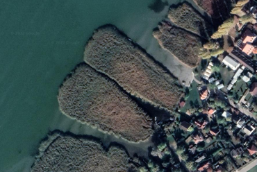 A MÁV FKG Kft. szántódi üdülője és környéke a magasból. Forrás: Google Maps