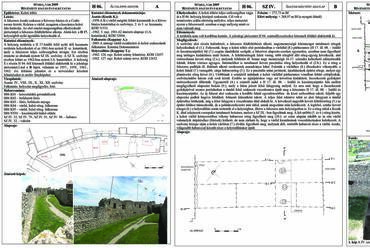 A sümegi vár régészeti feltárásáról és falkutatásáról készült dokumentáció: válogatás az ún. Nyugati falszoros H06. számú helyiségét feldolgozó adatlapokból, 2010. Kutatók: Koppány András, Héczey-Markó Ágnes. 