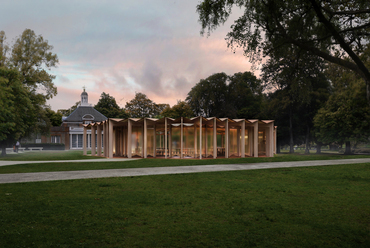 Render, Lina Ghotmeh – Architecture: Serpentine Pavilion 2023. Forrás: Serpentine Gallery