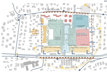 Az Akadémia Park pályázatának megvételt nyert terve - A Paulinyi & Partners pályaműve