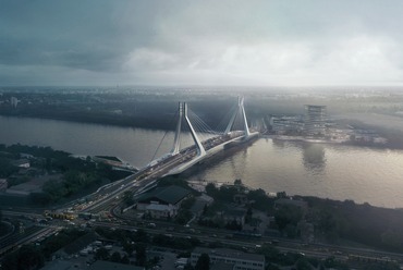 Az új Duna-híd látványterve. Forrás: Fürjes Balázs Facebook