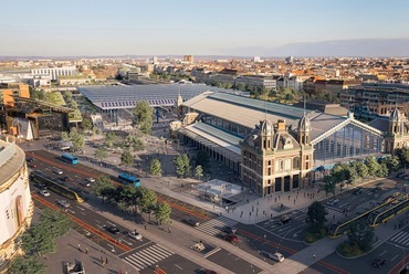 A Grimshaw Architects győztes pályamunkájának részlete	