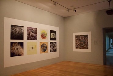 A Visionaires kiállítás részlete, Roger Anger Auroville projektje – fotó: Darvasi Dominika