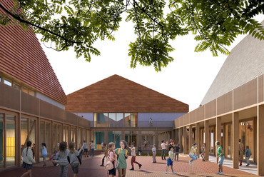 	Biai Református Általános Iskola tervpályázat – a CAN Architects megvételt nyert terve – Látványterv