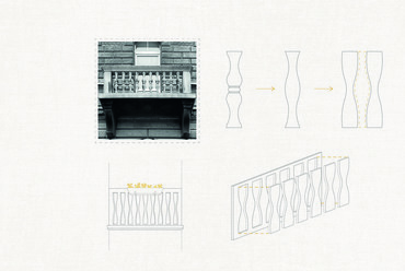 Cohousing, Budapest VIII.kerület – Korlát koncepcióábra – Terv: Balogh Eszter