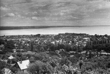 Balatonalmádi, kilátás a Wesselényi-kilátóból. Felvétel: 1958 / Forrás: Fortepan 45781, Krasznai Gyula