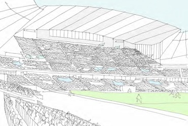 A stadion bővítési terve, korai koncepció. Forrás: Manchester City FC