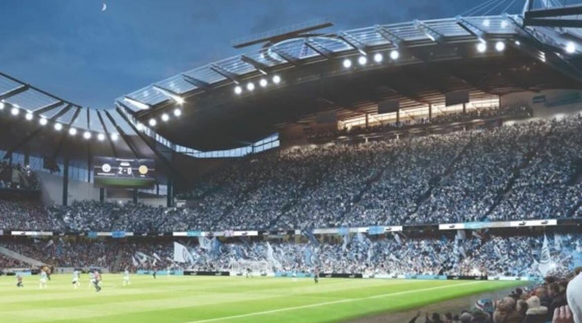 A stadion bővítési terve, 2023. Forrás: Manchester City FC