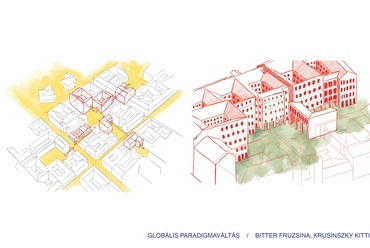 Globális paradigmaváltás (Bitter Fruzsina, Krusinszky Kitti, Kulcsár Dávid, Nyéki Henrietta) / 2022 – Élet az erőforrásválság idején, tervezési helyszín: Budapest, Terézváros