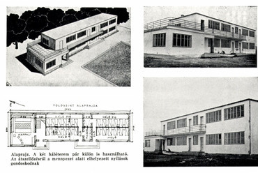 Masirevich György: Szántód, Vass József diáküdülőház / Forrás: Tér és Forma, 3 (1930) 1, 35-36.