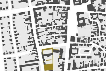A Zsuffa és Kalmár Építész Műterem harmadik díjas terve a Ranolder-iskola pályázatán – Városi kontextus
