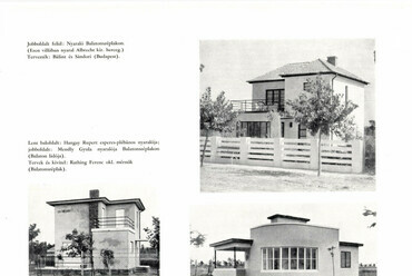 Helyi építőmesterek és építészek által tervezett nyaralók a Balaton-parton a harmincas évek első felében. / Forrás: Tér és Forma 8 (1935) 3.
