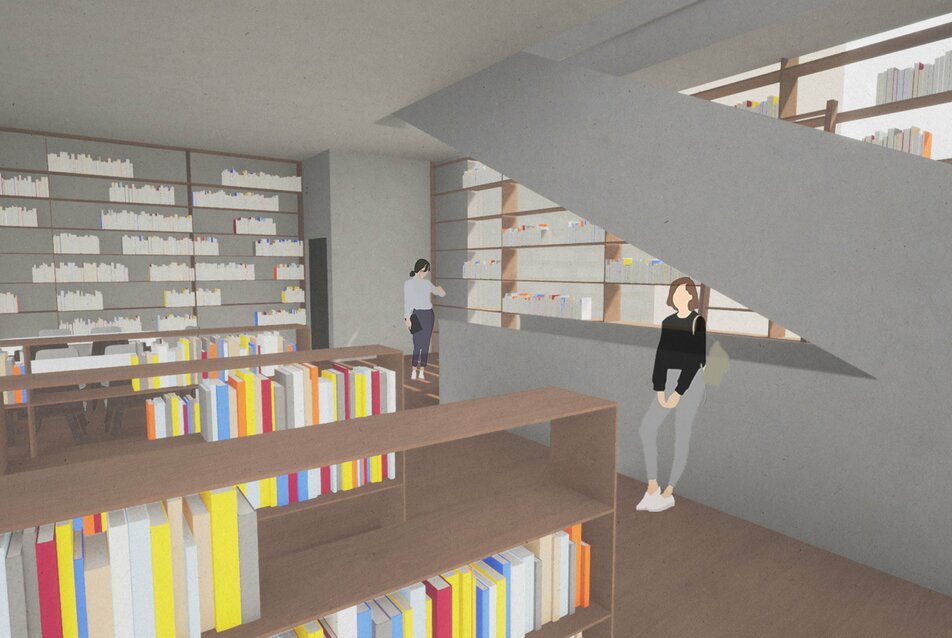 A közösségi élet központja: többfunkciós, modern könyvtár – Tóth Marcell diplomamunkája
