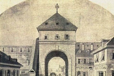 Warschag Jakab 1840 körüli festménye az 1808-ban, a városkapuk közül utoljára lebontott Hatvani kapuról. A kapu túloldalán a Szent-Rókus kápolna.

forrás: hu.wikipedia.org
