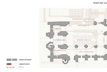 A Vikár és Lukács Építész Stúdió kiemelt megvételt nyert terve a zsámbéki romtemplom rekonstrukciójának pályázatán
