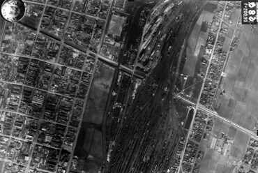 Rákosrendező 1944-ben, légifotó. Forrás: Fortepan / Magyar Királyi Honvéd Légierő_109013
