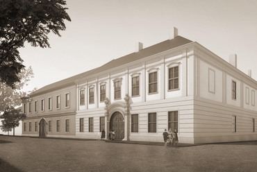 A 3h építésziroda III. díjas terve az esztergomi Sándor-palota felújítására kiírt pályázaton
