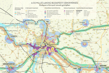 Budapest a környező városok gyűrűjében. Forrás: Koszorú Lajos
