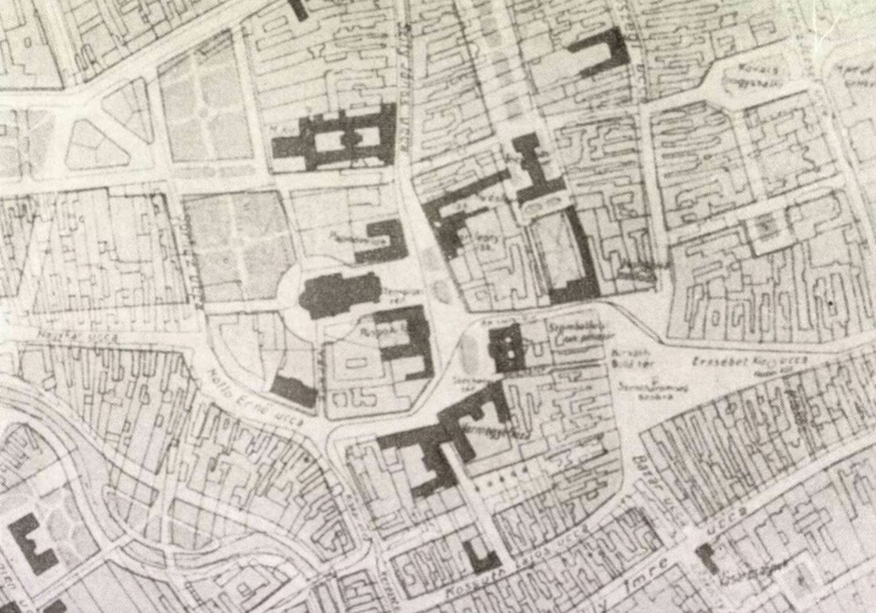 Az 1923-as városrendezési terv. Forrás: Vasi Szemle
