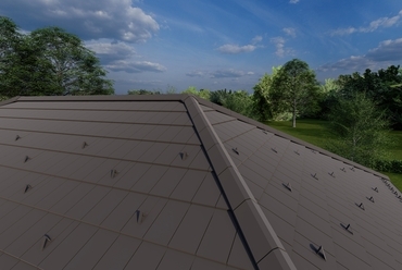 XXL Design gerinc tetőcserepek a Tondach kínálatában. Forrás: Wienerberger
