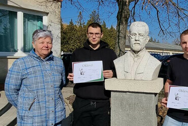 Kőfaragó tanulók sikere az EuroSkills nemzeti válogatóján. Fotó: Szterényi József Technikum és Szakképző Iskola
