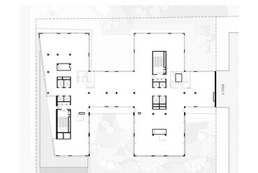 Corvin Innovation Campus. 6. emeleti alaprajz. Tervező: Radius B+S.
