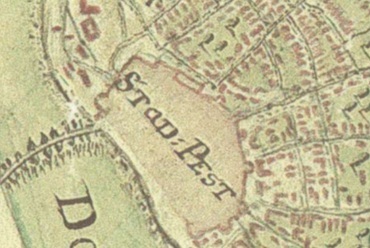 1775-ös térkép a területről. Forrás: Arcanum
