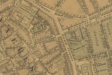 1854-es térkép a területről. Forrás: Arcanum
