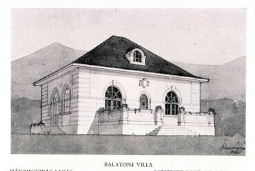 Balatoni villa terve, 1928. (Svastits Géza, Raksányi Gyula) Forrás: Magyar Építőművészet 28 (1928) 5-6.
