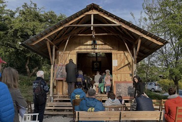 Szent Gianna kápolna a biatorbágyi Katalin-hegyen. Tervezők: Rigó Bálint, Dormán Miklós. Fotó: Dormán Miklós
