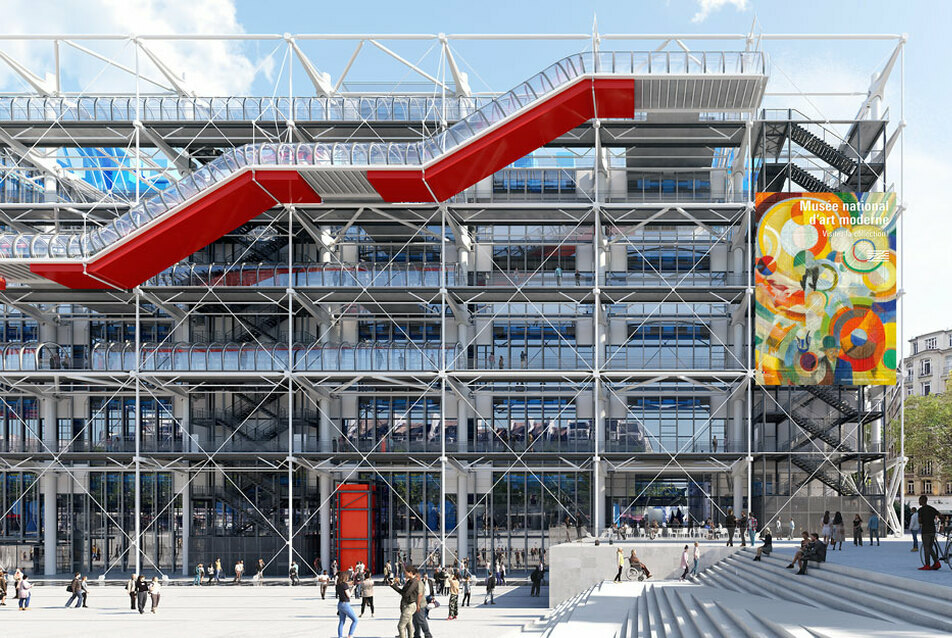 Egy francia-japán-mexikói építésztrió alakítja át a párizsi Pompidou Központot