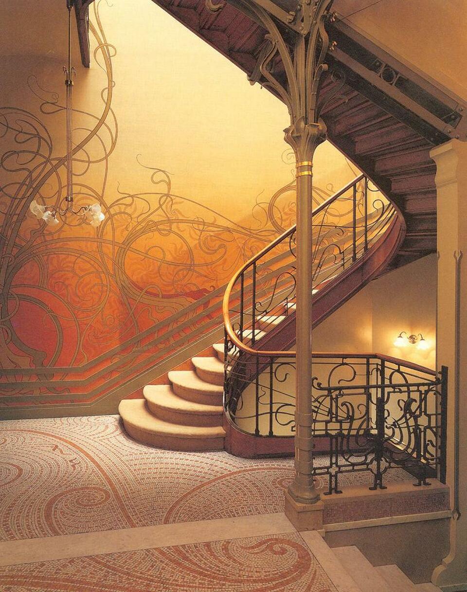 Victor Horta: Hotel Tassel, Belgium, Brüsszel. (1892-1893) Forrás: Brian Sieffert/Flickr
