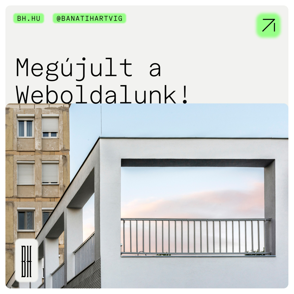 A Bánáti + Hartvig Építész Iroda megújult weboldala. Webdesign: Classmate Studio
