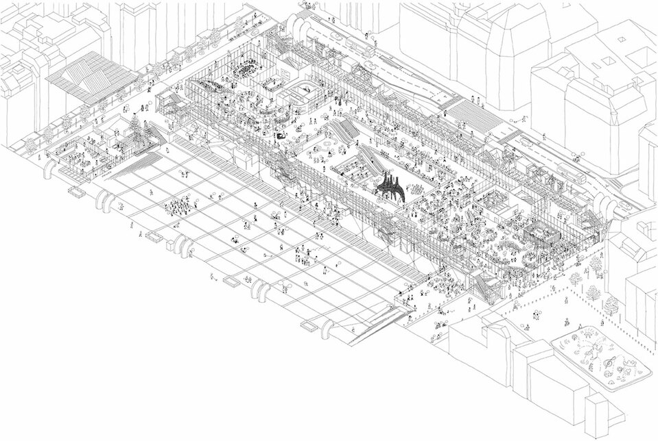 Moreau Kusunoki: A Pompidou Központ felújíátásának látványtervei. Forrás: moreaukusunoki.com
