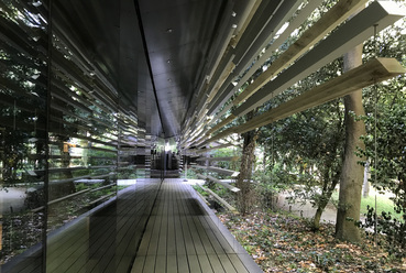 A párizsi japánkert mellett lévő Kengo Kuma tervezte (2022) Albert Kahn Múzeum Boulogne-Billancourt-ban (Grand Paris). Fotó: Benkő Melinda
