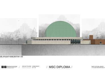 Meglévő állapot. A népligeti Planetárium rehabilitációja. Nagy István János diplomaterve. 2024.
