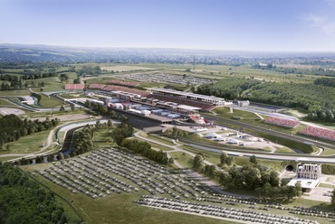 A Hungaroring fejlesztésének látványterve. Forrás: DVM group/Facebook
