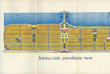 Balatonlidó parcellázási terve, 1930. / Forrás: N. Szabó Gyula: Jegyzetek a magyar tenger partján. 1932
